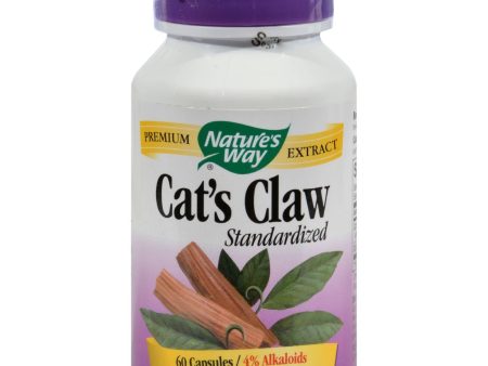 Nature s Way Cats Claw Standardized - 60 Capsules For Cheap