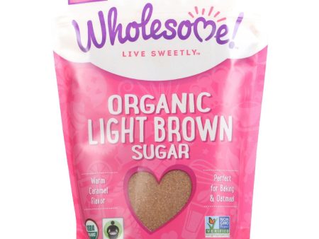 Wholesome Sweeteners Sugar - Organic - Light Brown - 24 Oz - Case Of 6 Online Sale