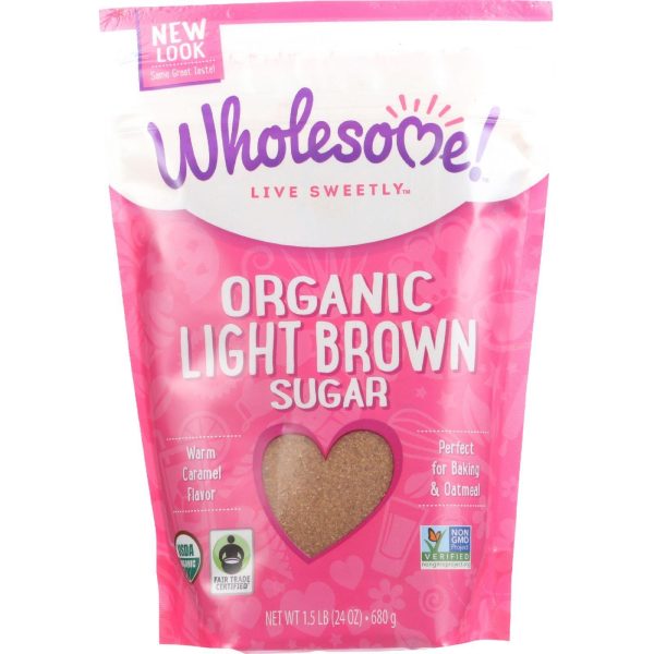 Wholesome Sweeteners Sugar - Organic - Light Brown - 24 Oz - Case Of 6 Online Sale