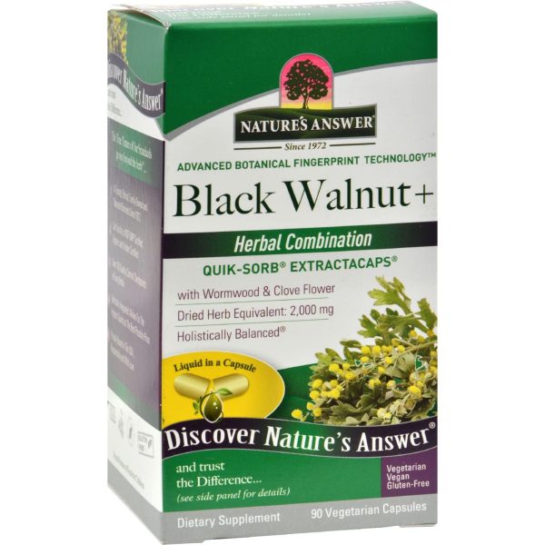 Nature s Answer Black Walnut And Wormwood - 90 Liquid Capsules Fashion