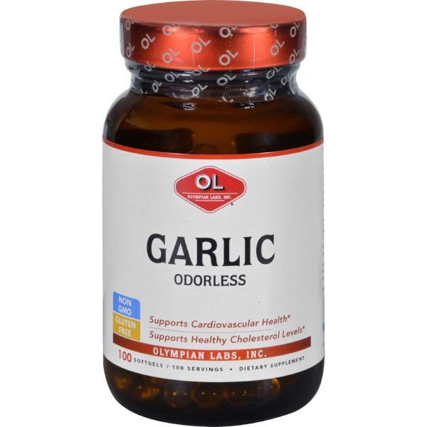 Olympian Labs Garlic - Odorless - 100 Softgels on Sale