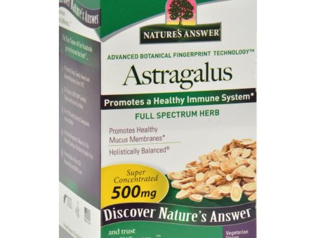 Nature s Answer Astragalus Root - 90 Vegetarian Capsules Fashion