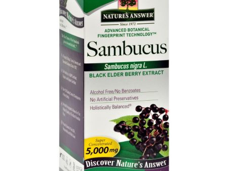 Nature s Answer Sambucus Nigra Black Elder Berry Extract - 4 Fl Oz Sale