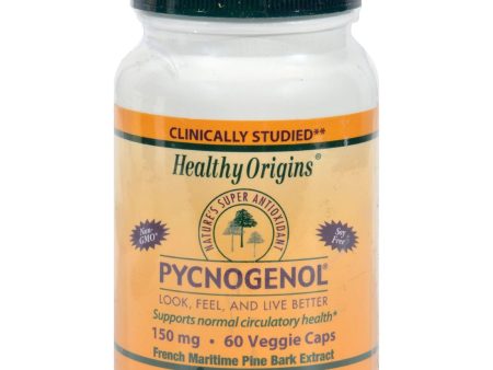 Healthy Origins Pycnogenol - 150 Mg - 60 Vegetarian Capsules Fashion