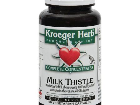 Kroeger Herb Milk Thistle - 90 Vegetarian Capsules For Cheap