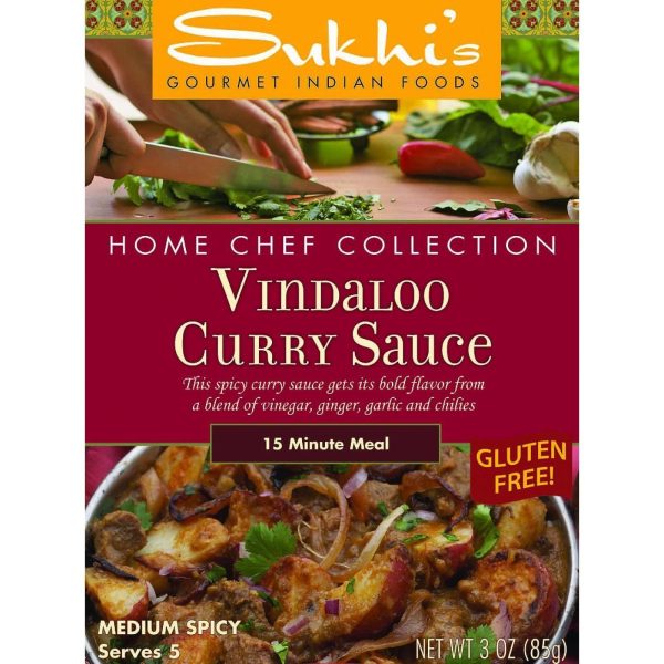 Sukhi s Gourmet Indian Food Vindaloo Sauce - 3 Oz - Case Of 6 Online