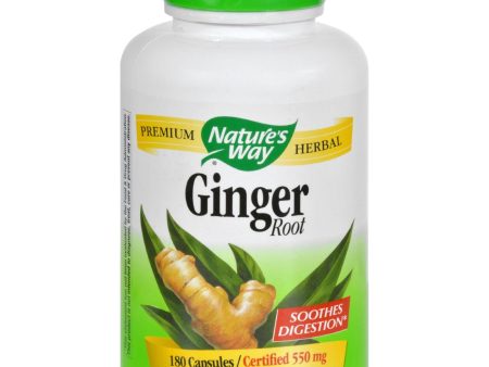 Nature s Way Ginger Root - 180 Capsules Sale