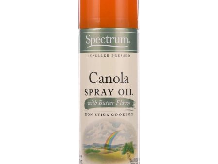 Spectrum Naturals Spray Oil - Canola - With Butter Flavor - 6 Oz - Case Of 6 Hot on Sale