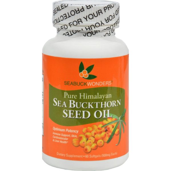 Seabuck Wonders Sea Buckthorn Seed Oil - 500 Mg - 60 Softgels For Cheap