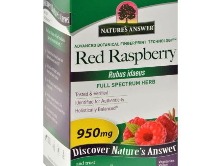 Nature s Answer Red Raspberry Leaf - 90 Capsules Hot on Sale