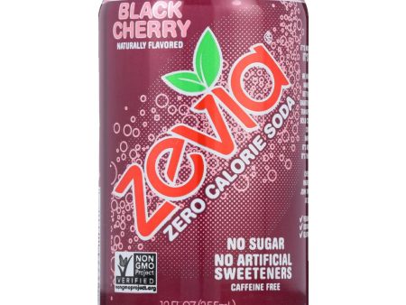 Zevia Soda - Zero Calorie - Black Cherry - Can - 6-12 Oz - Case Of 4 Discount