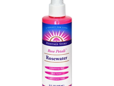 Heritage Products Rose Petals Rosewater Spray - 8 Fl Oz Online Hot Sale