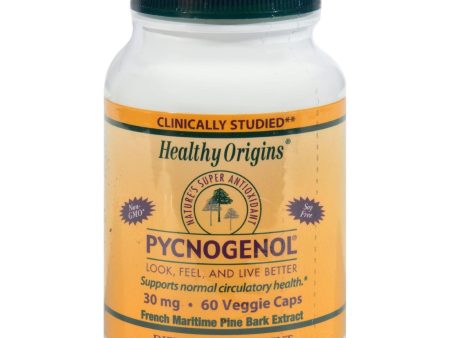 Healthy Origins Pycnogenol - 30 Mg - 60 Vegetarian Capsules For Discount