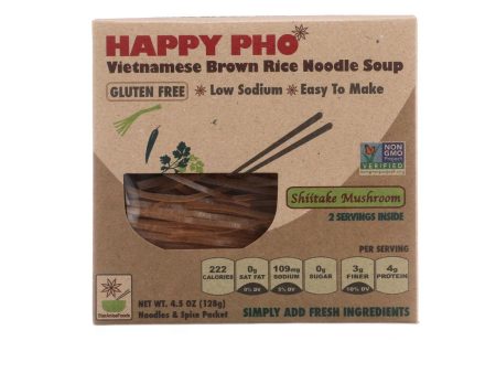 Star Anise Foods Soup - Brown Rice Noodle - Vietnamese - Happy Pho - Shiitake Mushroom - 4.5 Oz - Case Of 6 Fashion