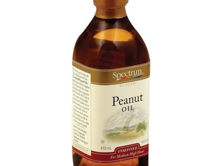 Spectrum Naturals Unrefined Peanut Oil - Case Of 1 - 16 Fl Oz. For Discount