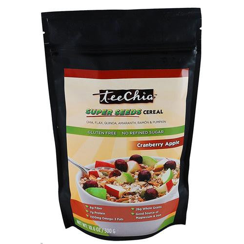 Teechia Cereal - Super Seeds - Cranberry Apple - 10.6 Oz - 1 Case Cheap