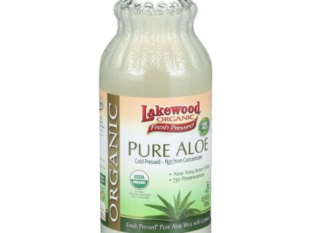 Lakewood Organic Aloe Juice - Pure - Fresh Pressed - Inner Fillet - With Lemon - 12.5 Oz Discount