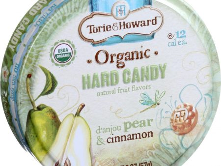 Torie And Howard Organic Hard Candy - Danjou Pear And Cinnamon - 2 Oz - Case Of 8 Online