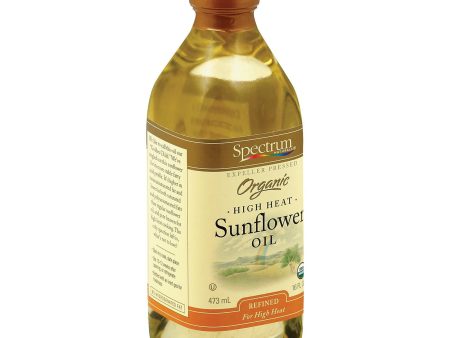 Spectrum Naturals High Heat Refined Organic Sunflower Oil - Case Of 12 - 16 Fl Oz. Discount