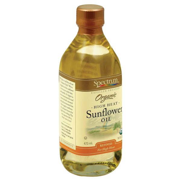 Spectrum Naturals High Heat Refined Organic Sunflower Oil - Case Of 12 - 16 Fl Oz. Discount