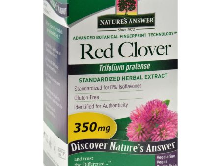 Nature s Answer Red Clover Tops Extract - 60 Vegetarian Capsules Fashion