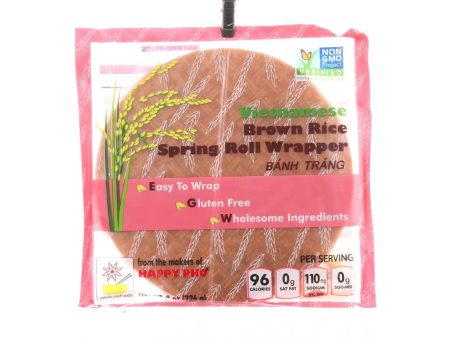 Star Anise Foods Spring Roll Wrapper - Brown Rice - Vietnamese - 8 Oz - Case Of 6 on Sale