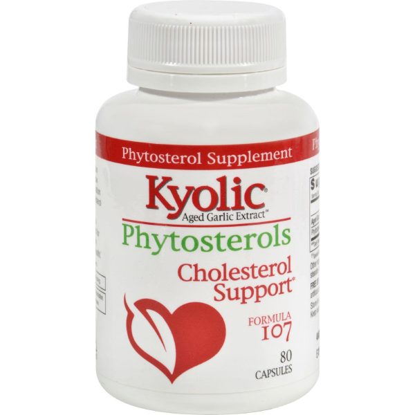 Kyolic Aged Garlic Extract Phytosterols Formula 107 - 80 Capsules Online Sale