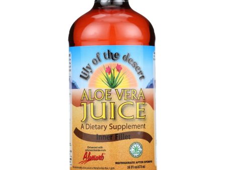 Lily Of The Desert Aloe Vera Juice - Organic - 16 Oz - Case Of 12 on Sale