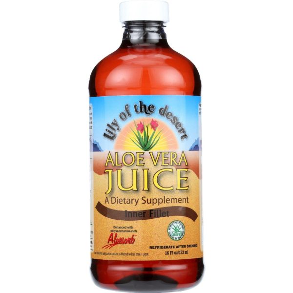 Lily Of The Desert Aloe Vera Juice - Organic - 16 Oz - Case Of 12 on Sale