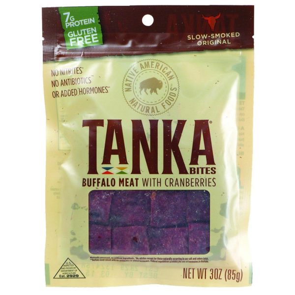 Tanka Bar Bites - Buffalo With Cranberry - 3 Oz - Case Of 6 Supply