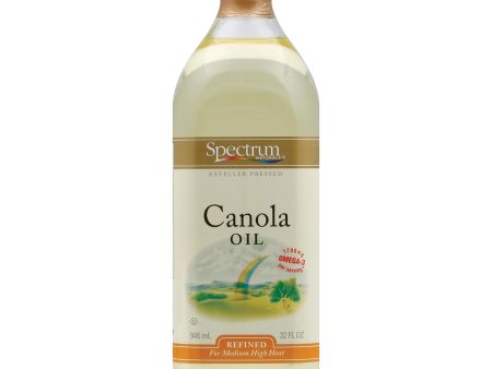 Spectrum Naturals Refined Canola Oil - Case Of 12 - 32 Fl Oz. Online Hot Sale