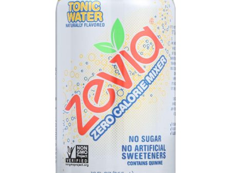 Zevia Soda - Zero Calorie - Tonic Water - 6-12 Oz - Case Of 4 For Discount