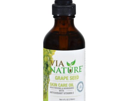 Via Nature Carrier Skin Care Oil - Grape Seed - 4 Fl Oz Fashion