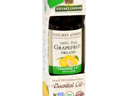 Natures Answer Essential Oil - Organic - Grapefruit - .5 Oz Online Sale