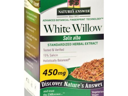 Nature s Answer White Willow Bark Standardized - 60 Vcaps Online Hot Sale