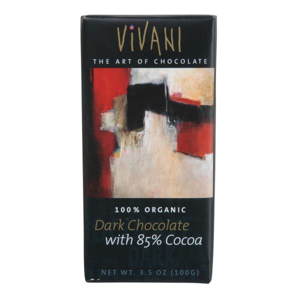 Vivani Organic Chocolate Bar - Dark Chocolate - 85 Percent Cocoa - 3.5 Oz Bars - Case Of 10 Hot on Sale