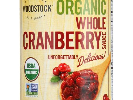 Woodstock Cranberry Sauce - Organic - Whole Berry - 14 Oz - Case Of 24 For Sale