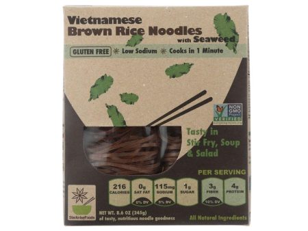 Star Anise Foods Noodles - Brown Rice - Vietnamese - With Seaweed - 8.6 Oz - Case Of 6 Supply