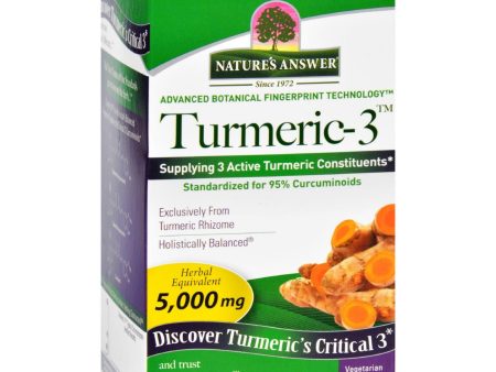 Natures Answer Turmeric-3 - 90 Vegetarian Capsules For Cheap