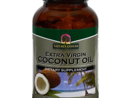 Nature s Answer Extra Virgin Coconut Oil - 120 Softgels Online Hot Sale