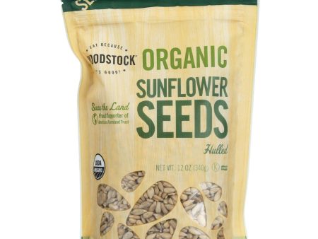 Woodstock Seeds - Organic - Sunflower - Hulled - Raw - 12 Oz - Case Of 8 Cheap