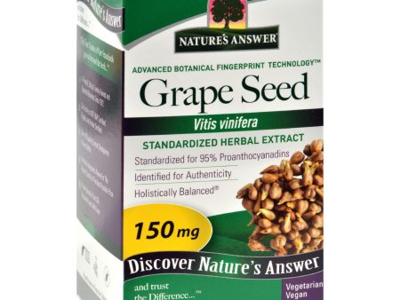 Nature s Answer Grape Seed Extract - 60 Vegetarian Capsules For Discount