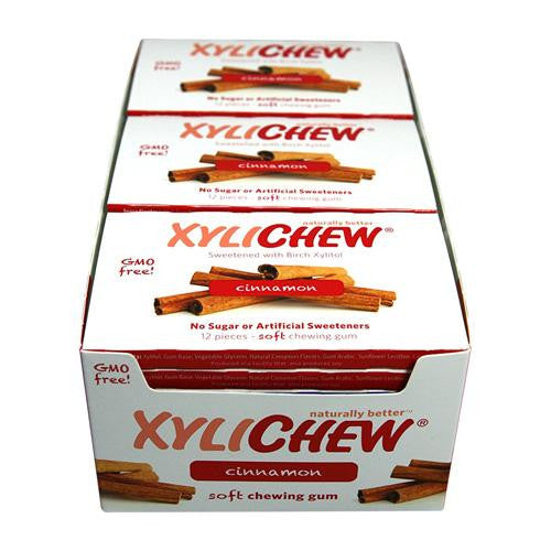 Xylichew Gum - Cinnamon - Counter Display - 12 Pieces - 1 Case Fashion