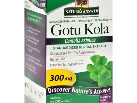 Nature s Answer Gotu Kola Herb - 60 Vegetarian Capsules For Cheap