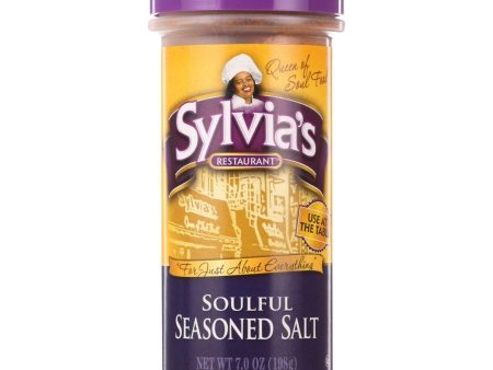 Sylvias Seasoned Salt - Soulful - 7 Oz - Case Of 12 Cheap