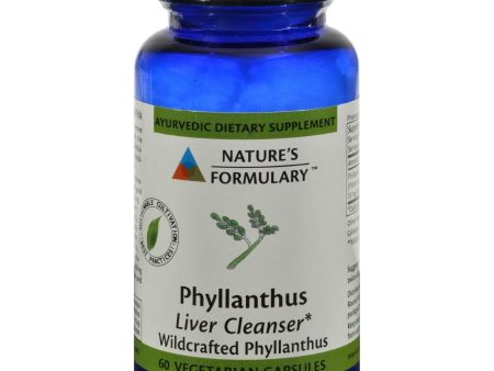 Nature s Formulary Phyllanthus - 60 Vegetarian Capsules Cheap