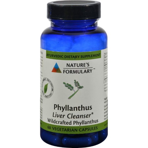 Nature s Formulary Phyllanthus - 60 Vegetarian Capsules Cheap