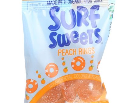 Surf Sweets Organic Rings - Peach - 2.75 Oz - Case Of 12 Fashion