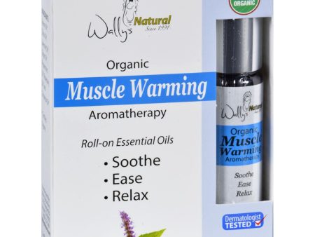 Wallys Natural Products Aromatherapy Blend - Organic - Roll-on - Essential Oils - Muscle Warming - .33 Oz on Sale