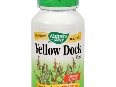 Nature s Way Yellow Dock Root - 500 Mg - 100 Capsules Online Sale